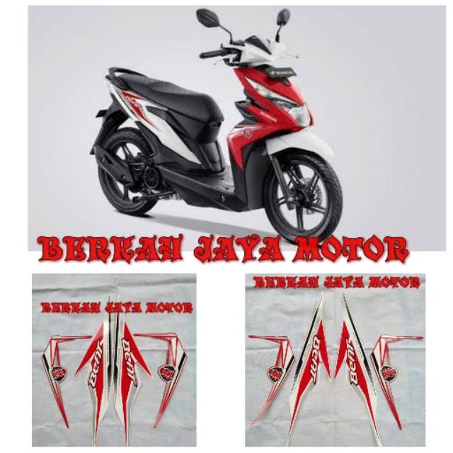 Striping Beat 2019 Putih Merah .,.,