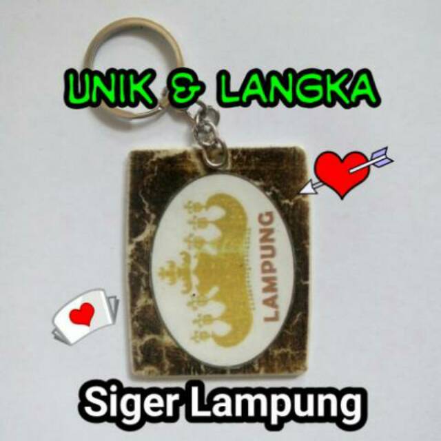 Gantungan Kunci Paralon Bakar Lampung Siger