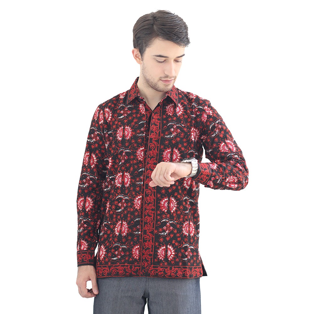 Model Baju Batik Asli Pria Cap Asli Jambi Berkualitas - Zallatra H9
