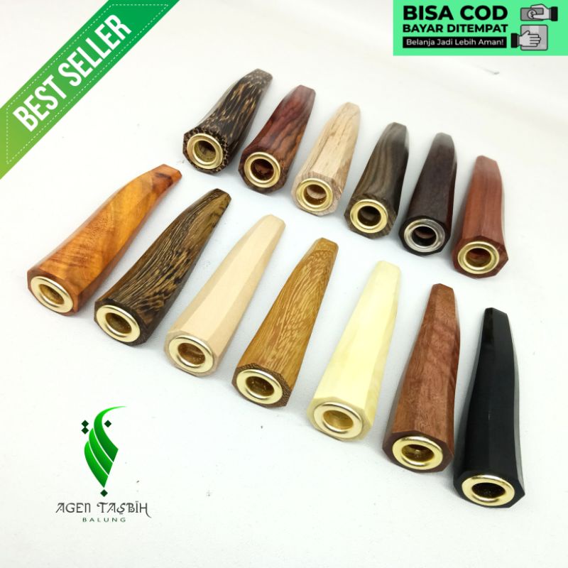 Once Pipa Motif Segi 8 Lengkung &quot;S&quot; Varian 13 Kayu Nusantara ORIGINAL!!