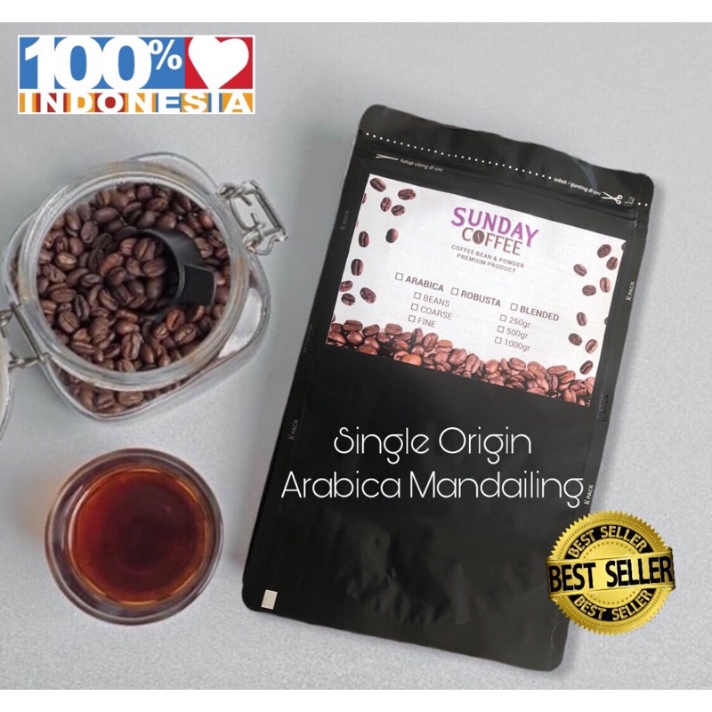 

Kopi Single Origin Arabica Mandailing Sundaycoffee