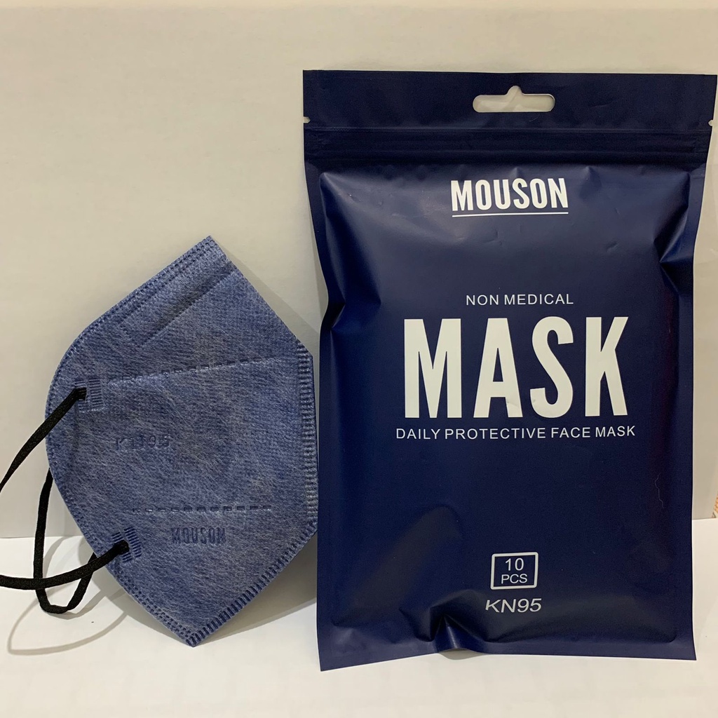 Mouson Masker KN95 Denim isi 10pcs