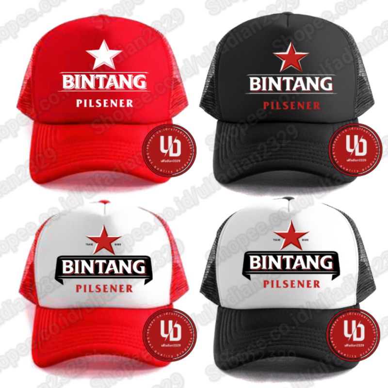Topi BIR BINTANG Trucker Jaring - Topi BIR BINTANG