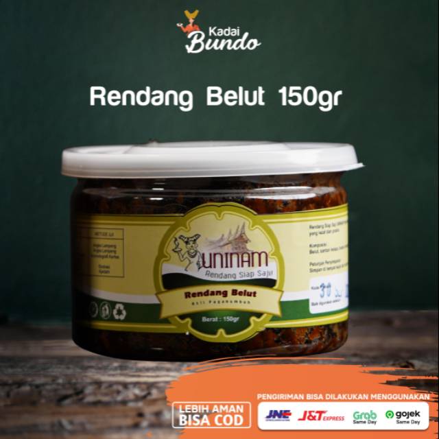 

Rendang Belut 150gr / Makanan Siap Saji / Rendang Jaman Now