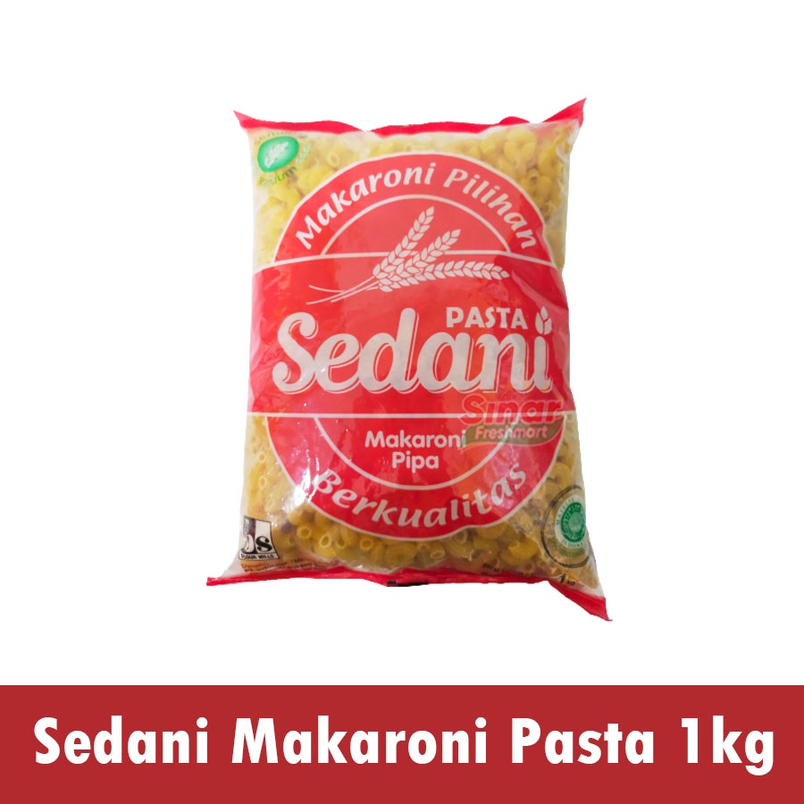 

[SINAR.FRESHMART] SEDANI MACARONI PIPA / MAKARONI PILIHAN PASTA [1kg]