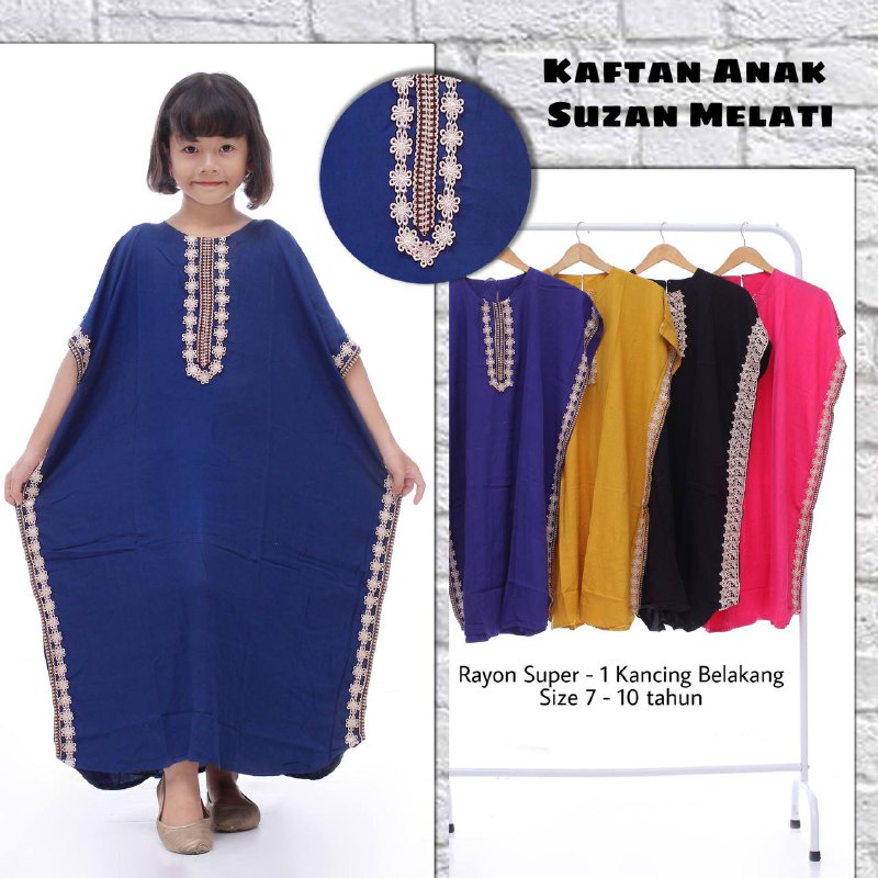 Gamis Anak Renda Kekinian Bahan Rayon Adem