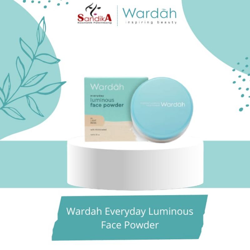 Wardah Everyday Luminous Face Powder/Bedak Tabur Wardah/Bedak Wardah/Face Powder