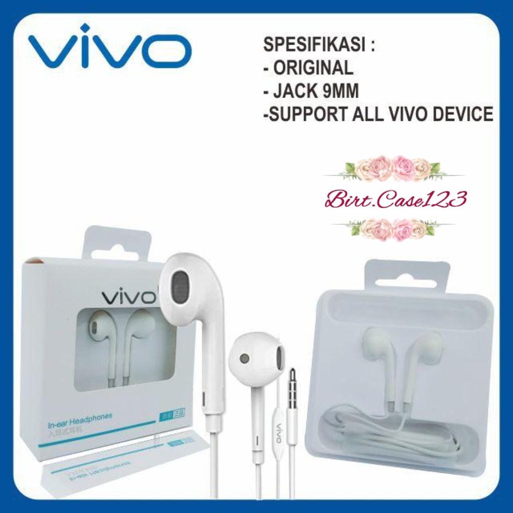 BM044 R11 Handsfree Headset Hf earphone Oppo dan Vivo packing original  Superbass +mic BC2108