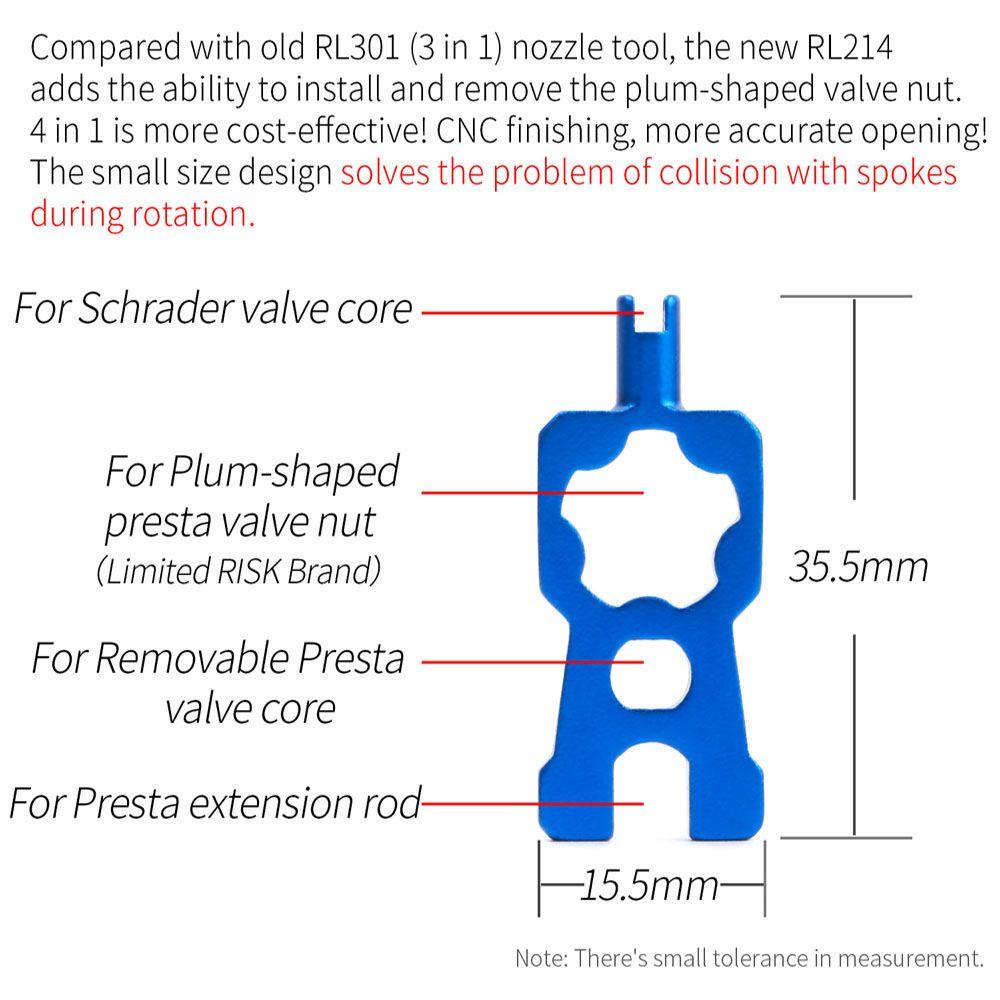 Lanfy Valve Core Remover Sepeda Gunung MTB Tubeless Double-head American French Valve Katup Gas Tools