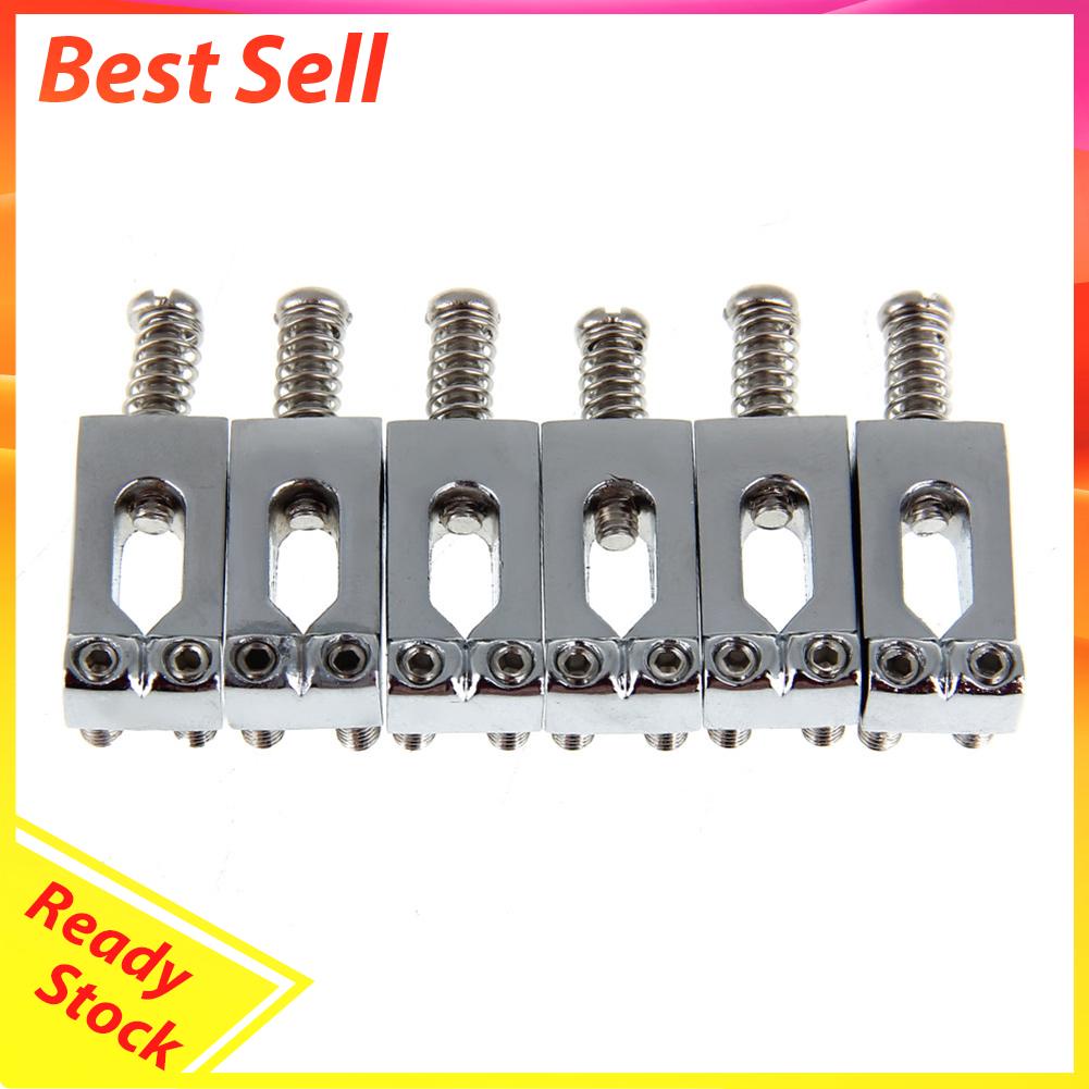 6pcs Saddle Bridge Tremolo Fixed Dengan Kunci Pas Untuk Gitar Elektrik Strat