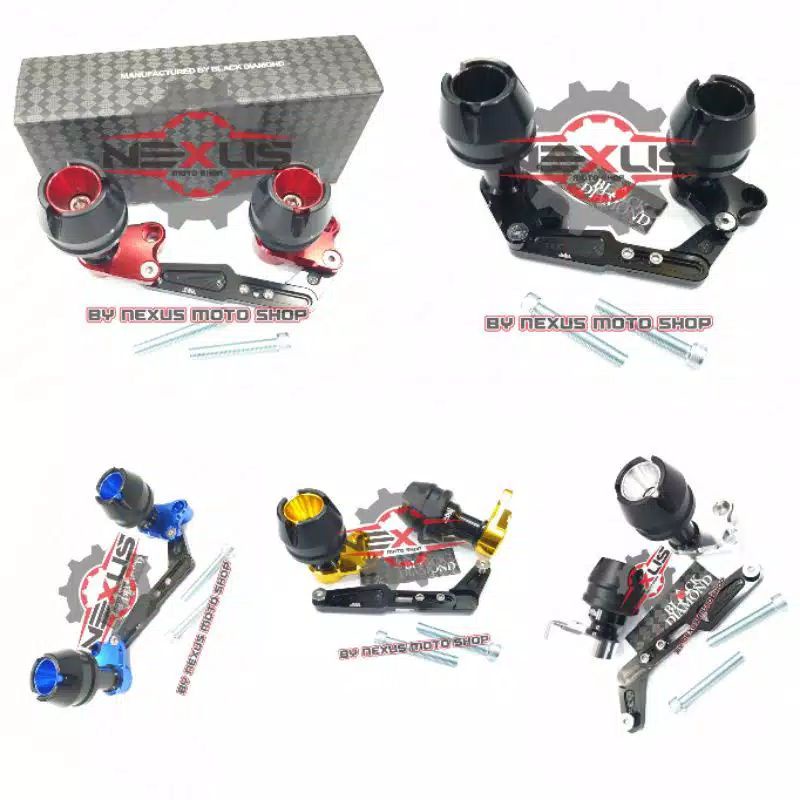 Jalu Pelindung knalpot pcx 160 new black diamond frame slider pcx 160