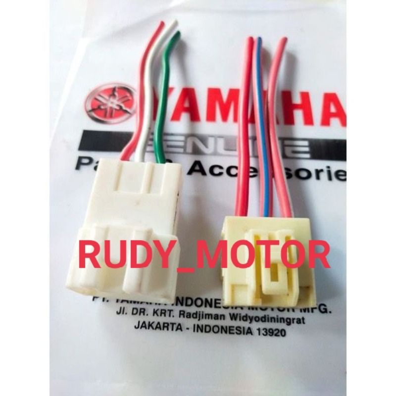 SOKET KABEL SET LAWAN SOKET SPULL AEROX 155 NMAX N MAX LEXI FREEGO KABEL 3 YAMAHA ORI
