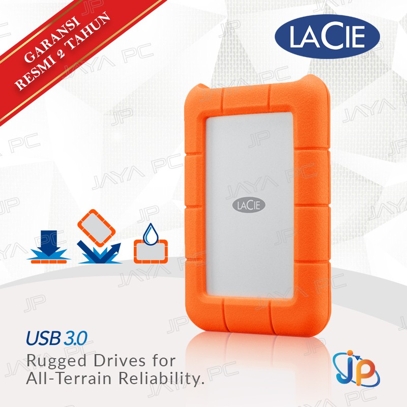 LaCie Rugged Mini 1TB - HDD / Hardisk / Harddisk External USB 3.0