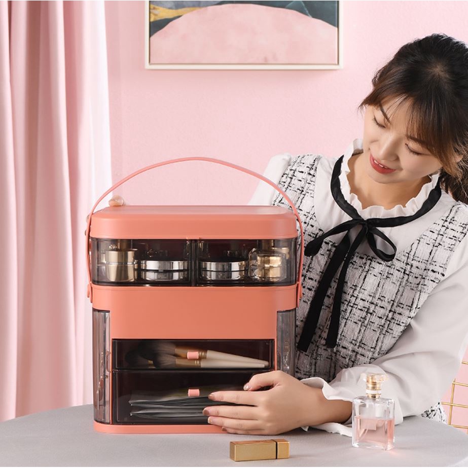 Makeup Organizer Travel Storage Tempat Rak Makeup Travelling