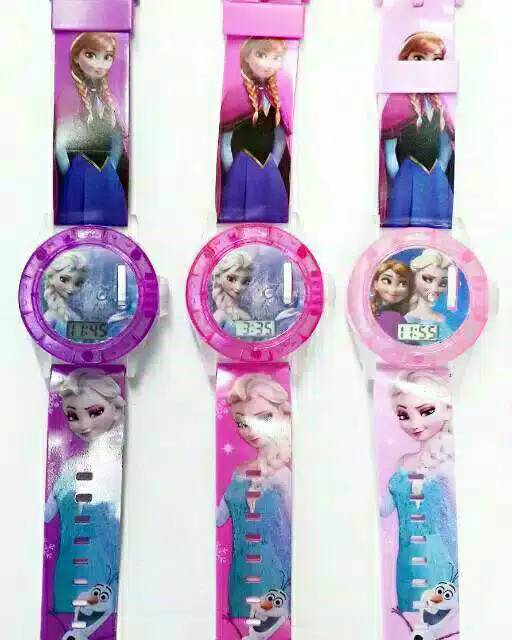 Jam Tangan Anak Laser Melodi (Character Cewe)