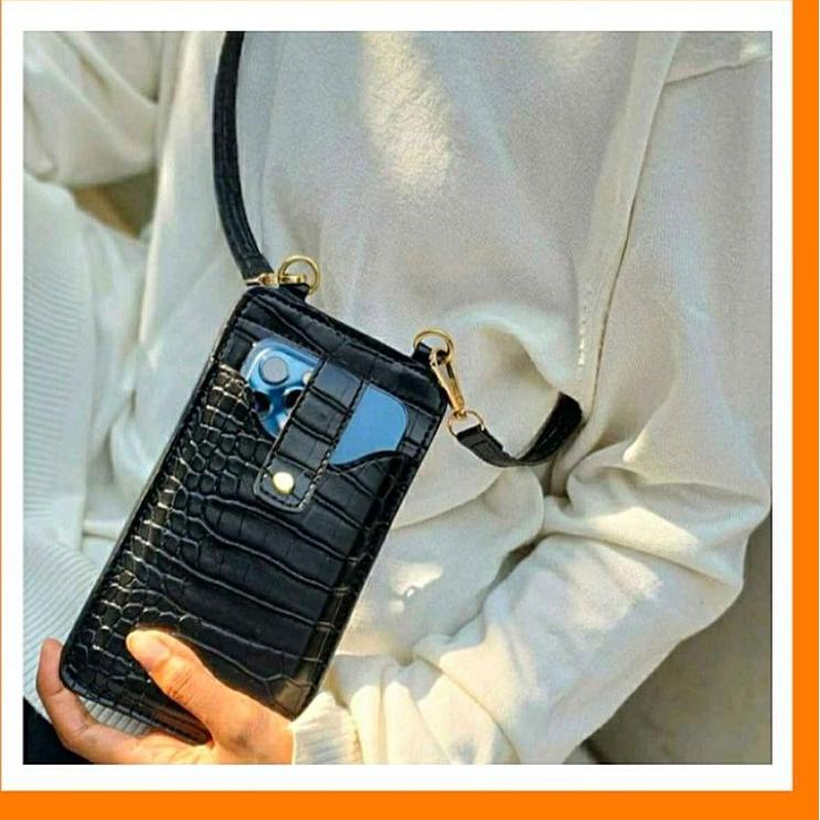 Best Product Krnwn Collection - SLINGBAG WANITA CROCO DOMPET KALUNG WANITA DOMPET HANDPHONE TAS HP  