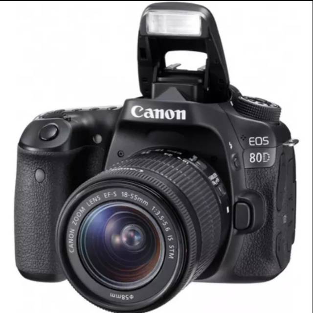 CAMERA CANON EOS 80D LENSA 18-55 mm IS STM wifi