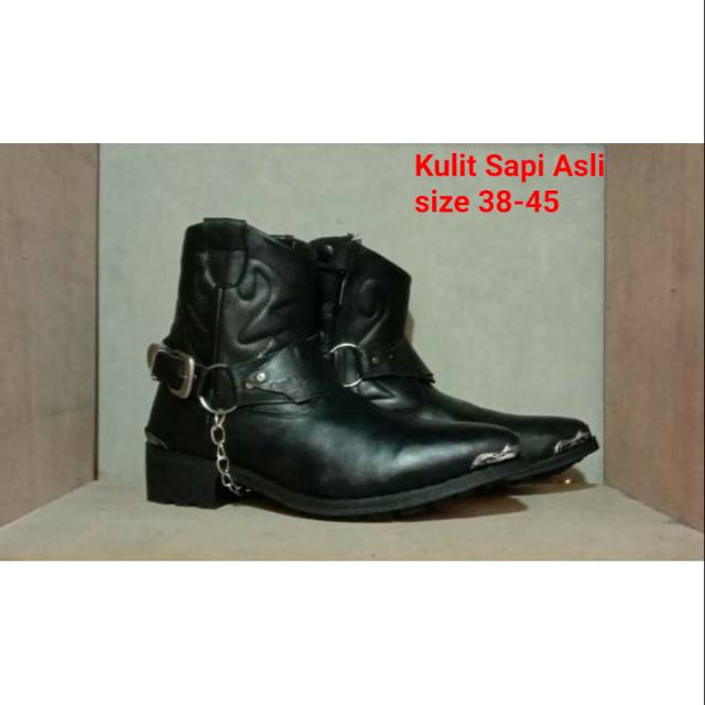 Sepatu Jungle Jenggel HARLEY DAVIDSON Boots Turing Kulit Asli Moge Bikers Pacuan Original Leather