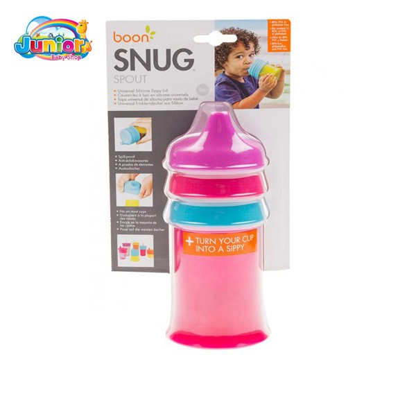 Boon Snug Spout With Cup [1 Cup + 3 Lids]