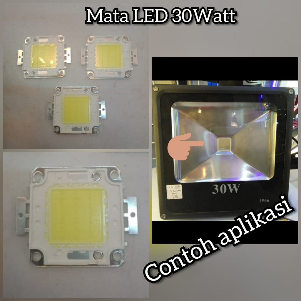 Part mata LED 30w 30 watt 30watt lampu taman tembak sorot Kap MTH