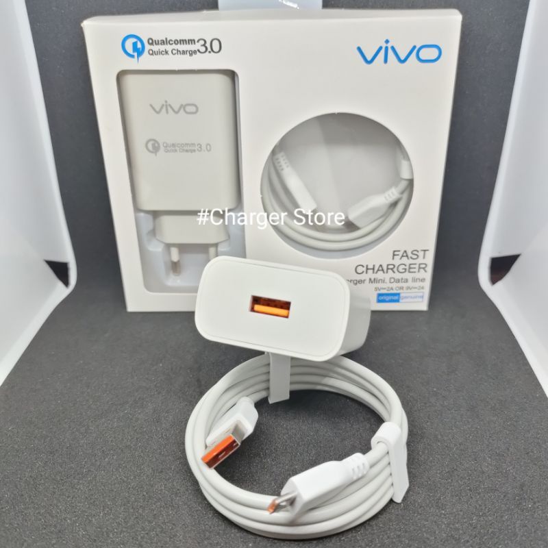 Charger Vivo Y20 Y20S Y20i Y91C Y81 V15 V9 Micro USB ORIGINAL 100% FAST CHARGING