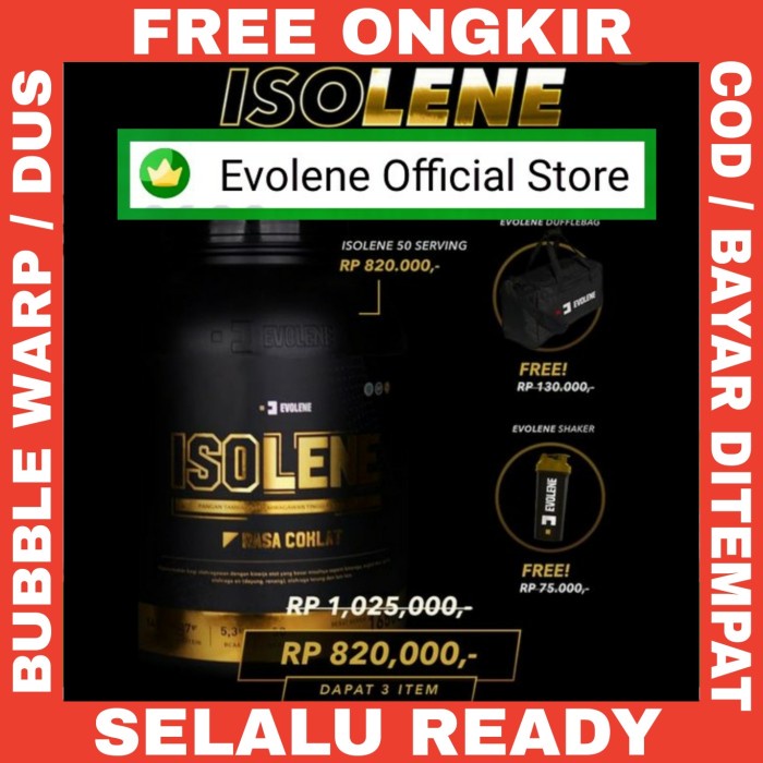 

EVOLENE ISOLENE 50 SACHET WHEY PROTEIN ISOLATE SUSU GYM - COKLAT SHAKER Suplemen Amino Bakar Lemak Tubuh Suplemen Pembentuk Otot Perut Penambah Berat Badan Whey Protein X4W6Z3E4M1 Protein Kapsul Pembentuk Otot Fitness Pembakar Lemak Carnivor Fitness Amino