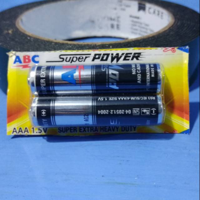 BATU BATRE BATTREI BATTERY AAA ABC POWER ORIGINAL