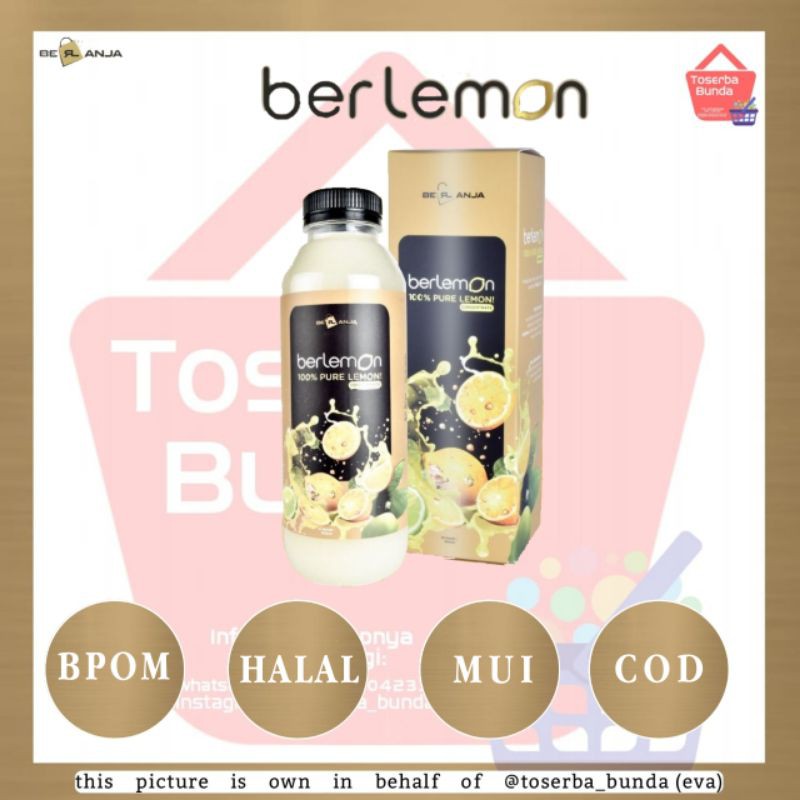 

(COD) B ERL LEMON MINUMAN DIET DAN KESEHATAN / B ERL Cosmetics /Berl Cosmetics / Berlanja / BErlanja