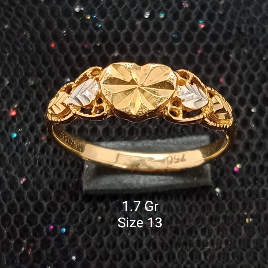 Cincin Emas 17 K - 1.7 Gr Kadar 750 - 1934