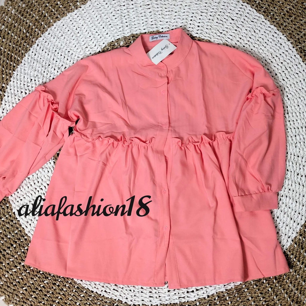 TUNIK RUFFLELIA / TUNIK BAHAN SHAKILA / BAHAN SHAKILA IMPORT