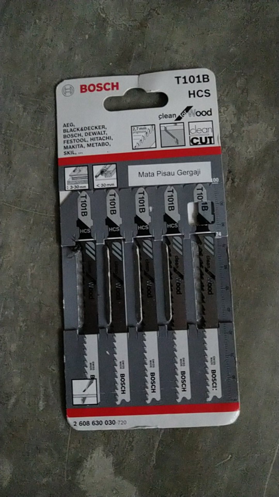 Bosch Mata Jigsaw Kayu T101b Mata Gergaji Jig Saw