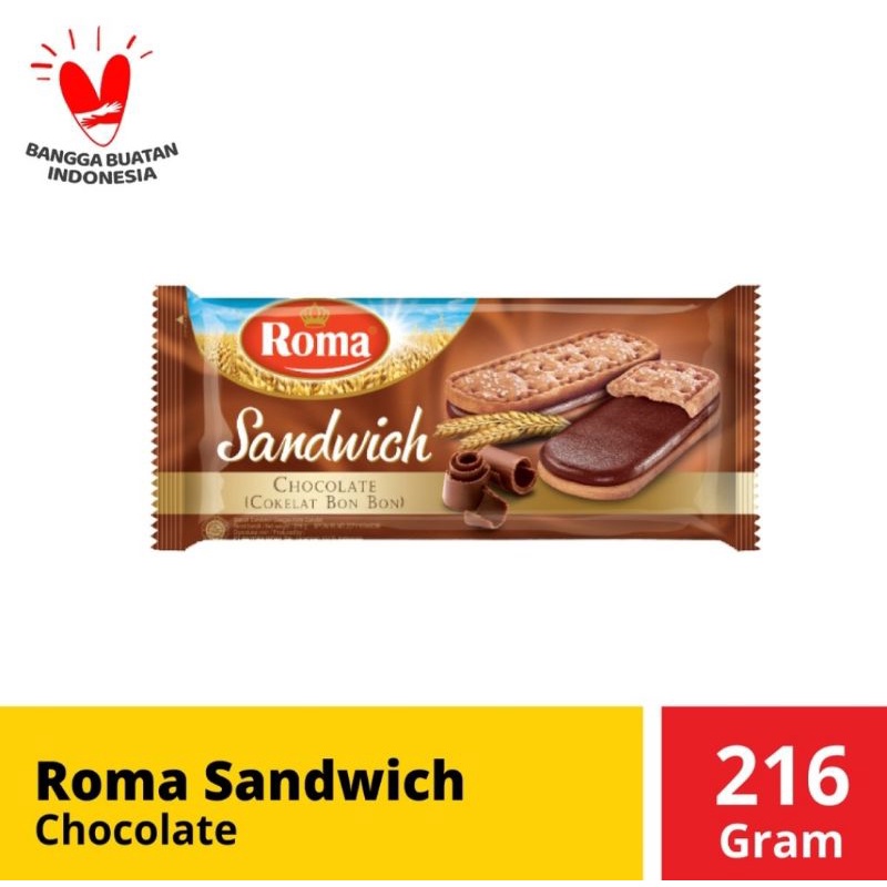 

Roma Sandwich Chocolate 216gr