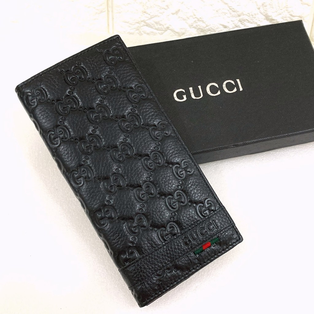  Dompet  GUCCI  KULIT SAPI ASLI panjang  wallet man pria  impor 