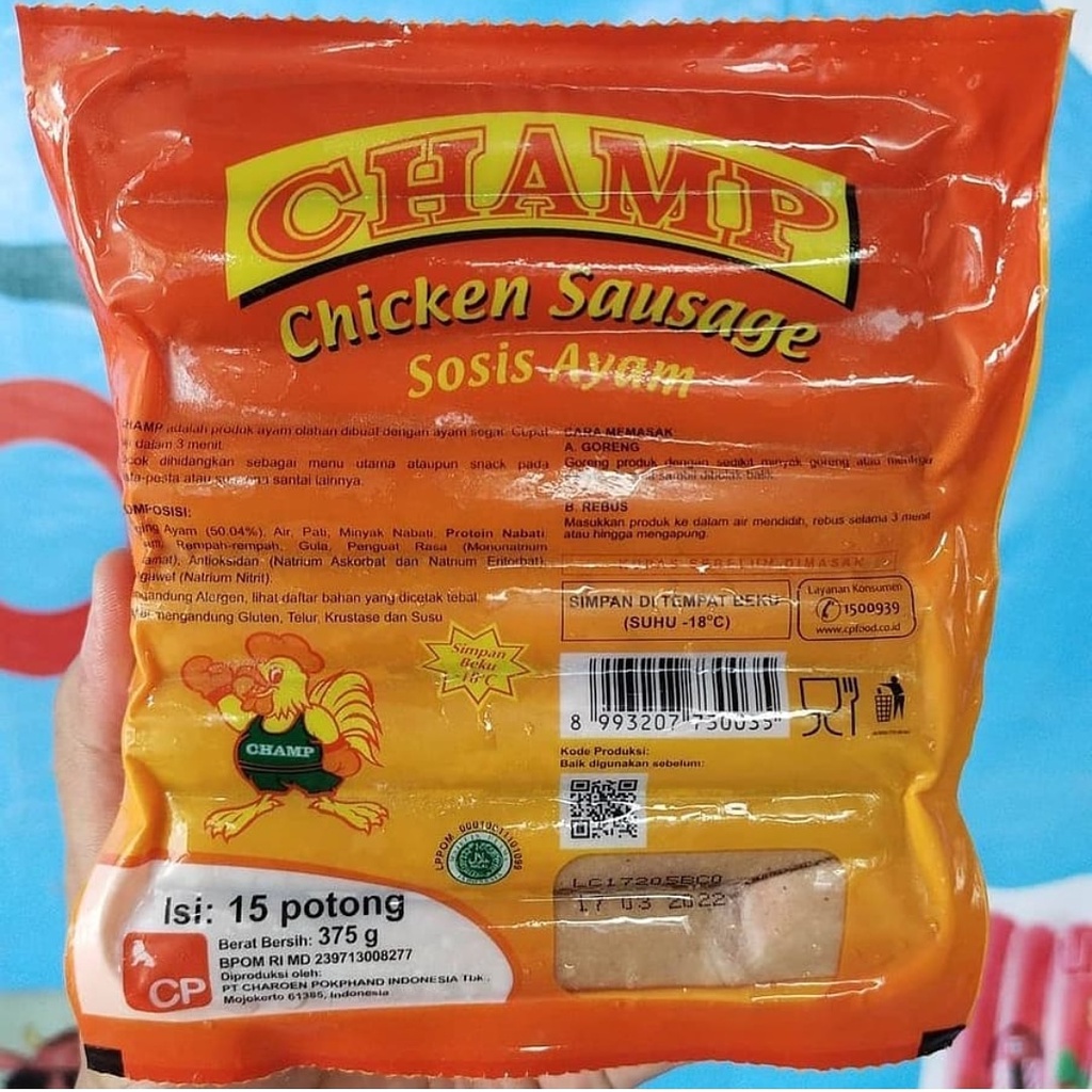 

champ sosis ayam 375grm