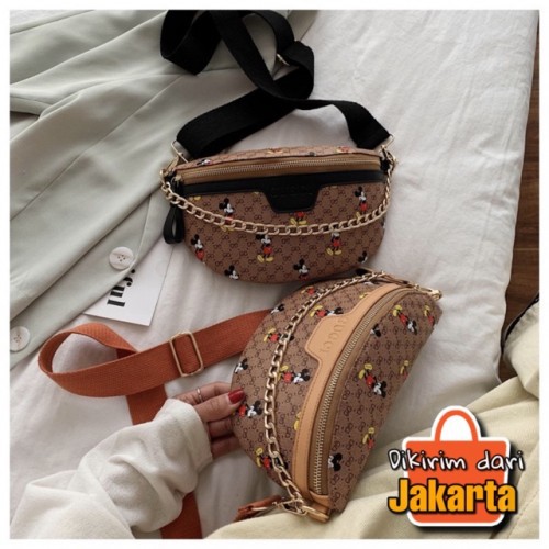 TAS SELEMPANG WANITA IMPORT SLING BAG WAISTBAG BRANDED BATAM