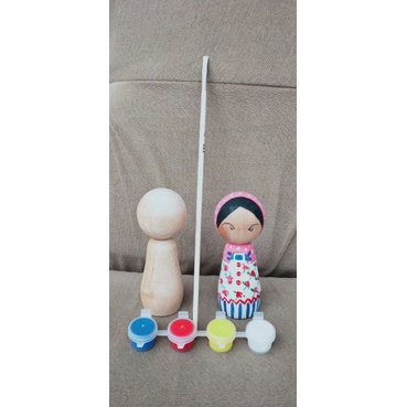 boneka kayu/pegdolls/lukis