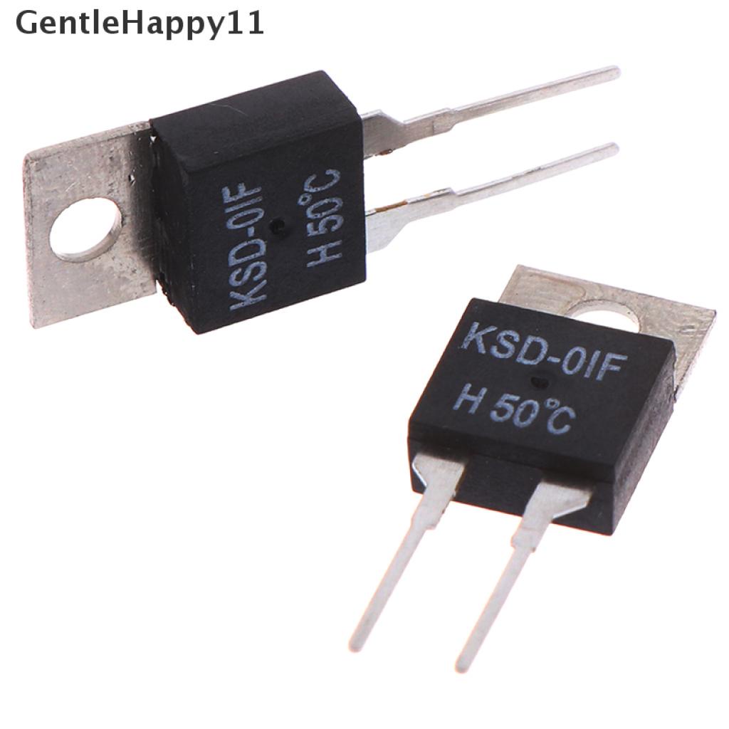 Gentlehappy 2Pcs KSD-01F 50 Degc Saklar Sensor Termostat Suhu Normal