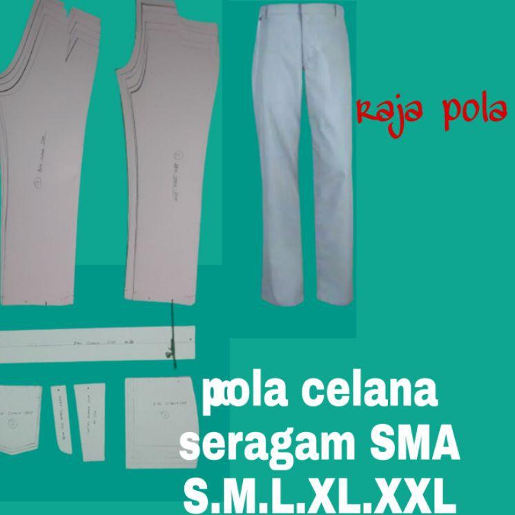 Recomended.. pola celana seragam SMA