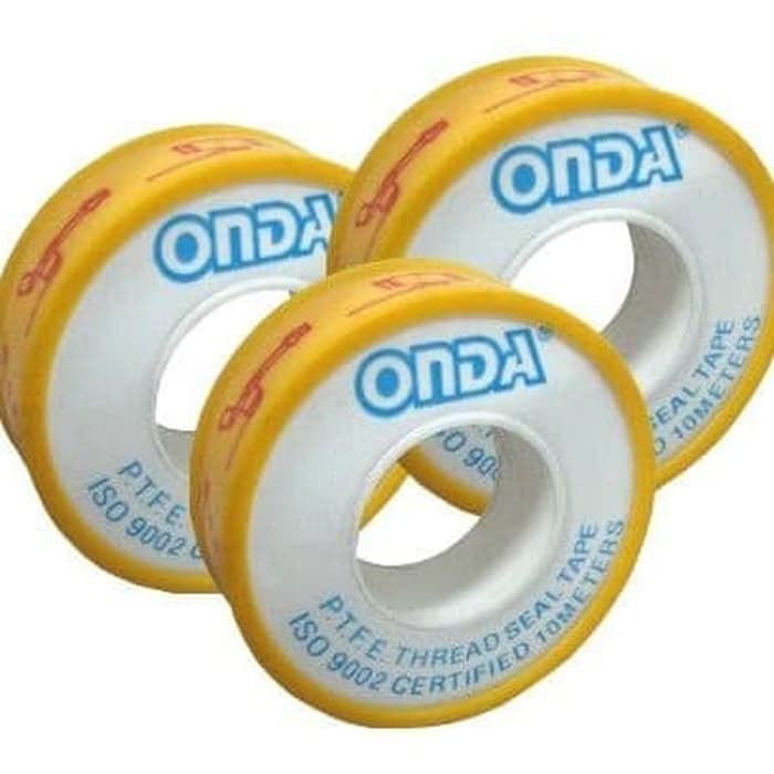 Seal Tape Onda Original Penutup Celah Keran Kran Air Fitting Drat Pipa Rucika Wavin dll