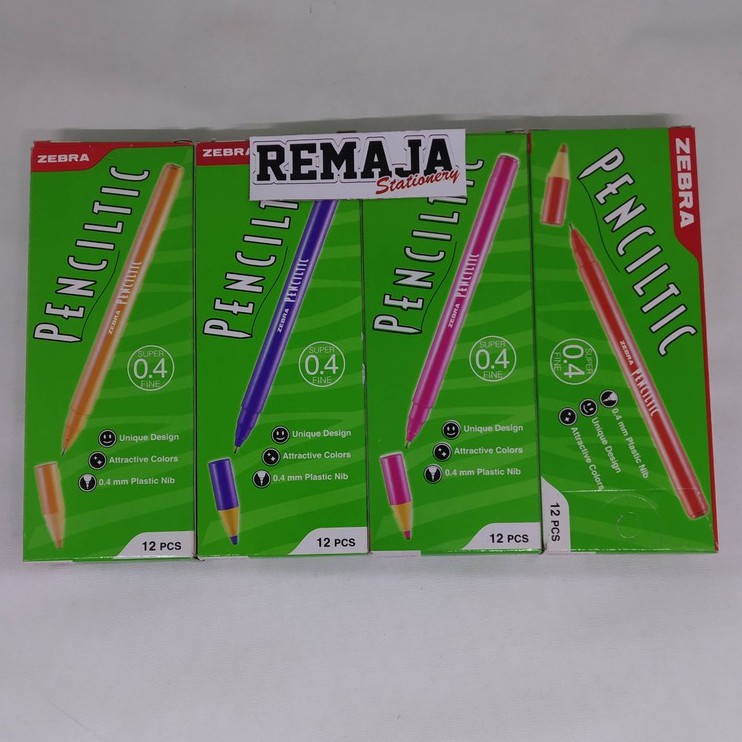 

Bolpoin / Pen Zebra Penciltic Warna Per pack