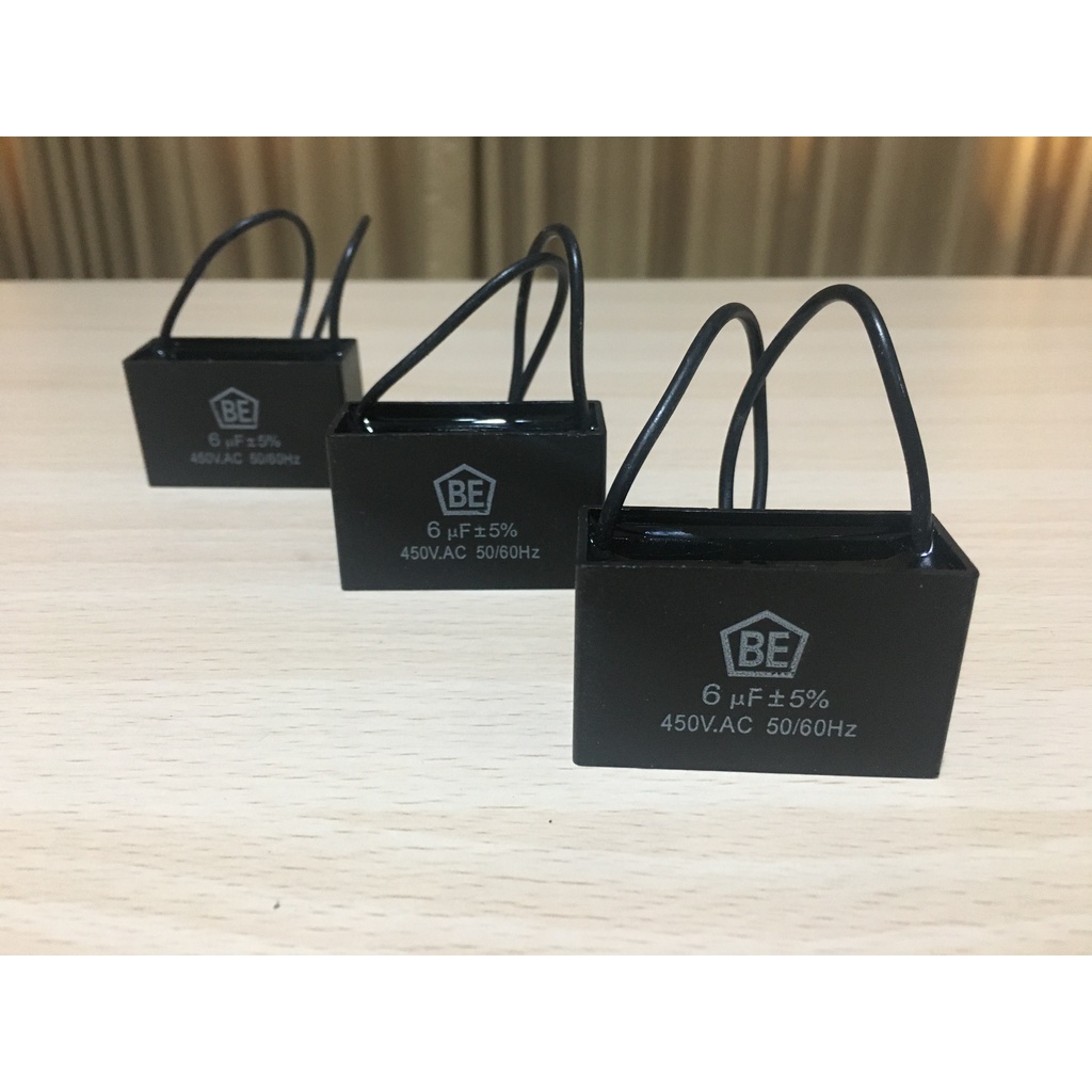 KAPASITOR KOTAK KIPAS ANGIN POMPA AIR 6UF 450V 6 UF 450 VOLT CBB61