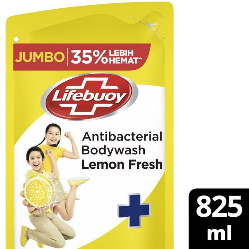 [MURAH] LIFEBOUY refill body wash 825 ml mild care/total 10/ lemon fresh sabun cair