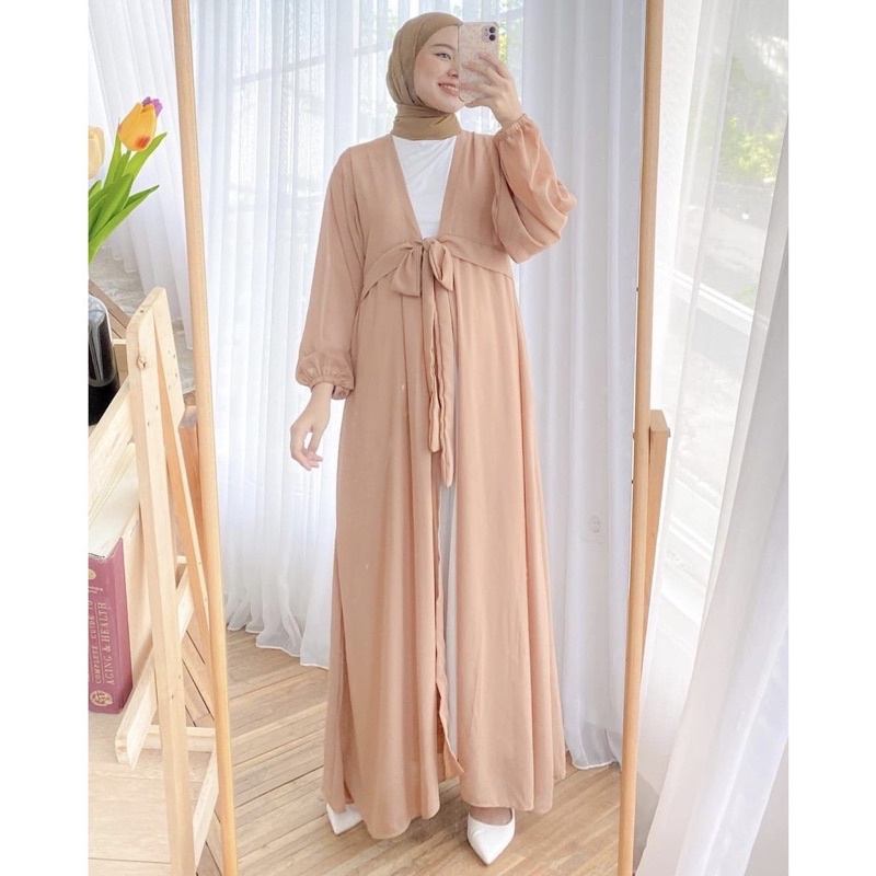 KESYA OUTER CERUTY BABY DOLL // LONG OUTER DRESS MURAH TERBARU