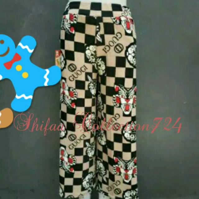 Celana Kulot Panjang Bermotif (BB 50-60 Kg / All Size Dewasa)