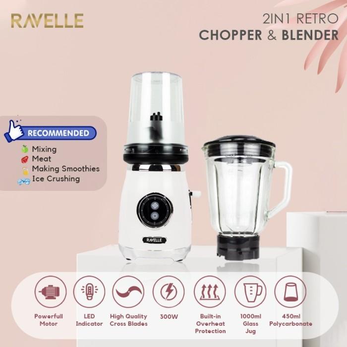 Ravelle Vintage Chopper & Blender - GARANSI RESMI