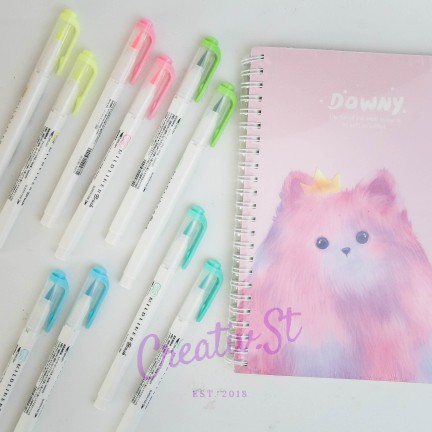 

Zebra Mildliner Brush Pen Double Sided Highlighter Marker Penanda Halaman