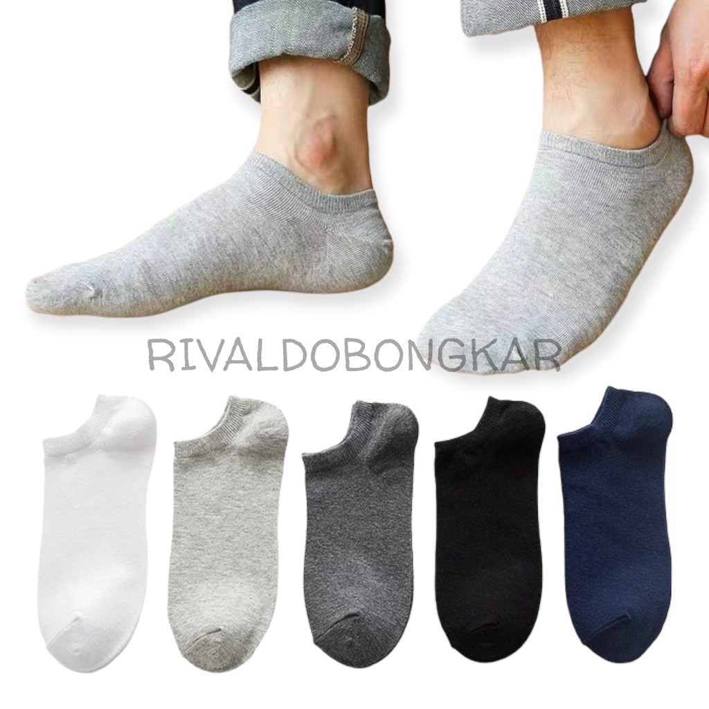 KAOS KAKI PENDEK MATA KAKI POLOS WARNA / PRIA / WANITA