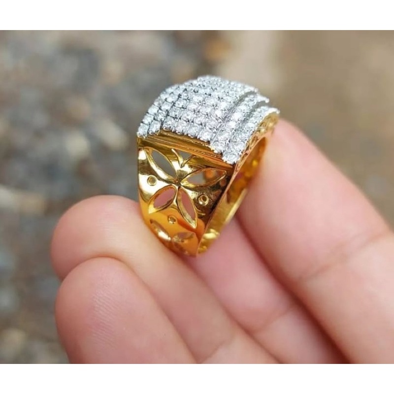 cincin emas berlian tangga presiden