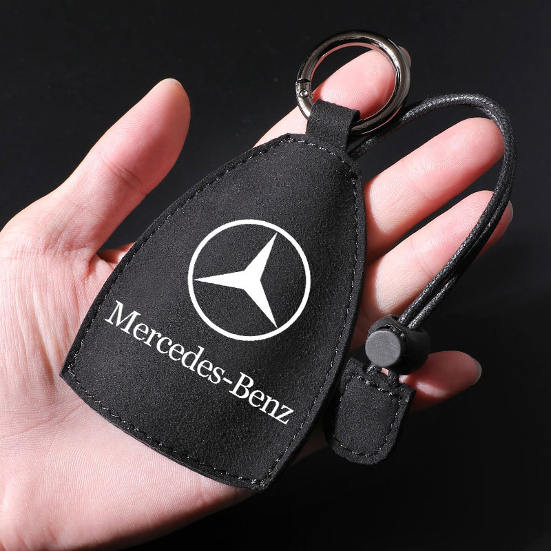 Suede Car key bag Universal fob for Mercedes Benz Car Key Case