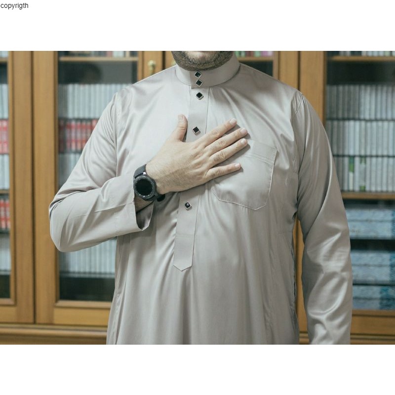 COD GAMIS AL HARAMAIN PREMIUM TERBARU NON MANSET KANCING WAJIK / KANCING KETUPAT KAIN POLYSTER KOREA